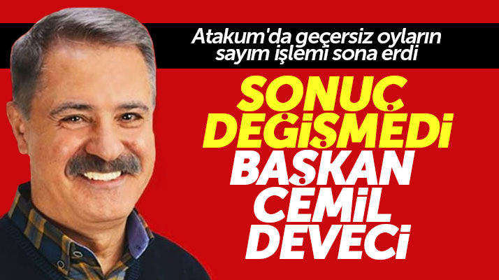 Samsun'da AK Parti'nin itirazı Atakum'da sonucu değiştirmedi! Başkan Cemil Deveci