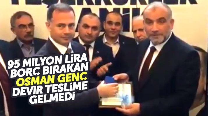 Samsun Canik'te Osman Genç, İbrahim Sandıkçı'nın devir teslim törenine katılmadı