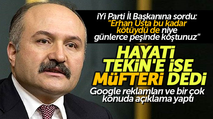 Erhan Usta, Hayati Tekin'e müfteri dedi ve bir çok konuda açıklama yaptı