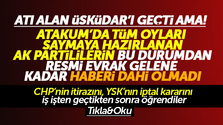 Atakum'da atı alan Üsküdar'ı geçti AK Partililerin bundan haberi bile olmadı