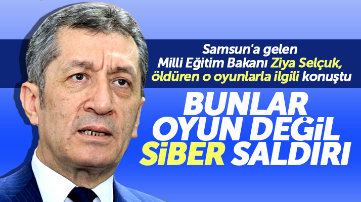Milli Eğitim Bakanı Selçuk Samsun'da konuştu: Momo ve Mavi Balina siber saldırıdır