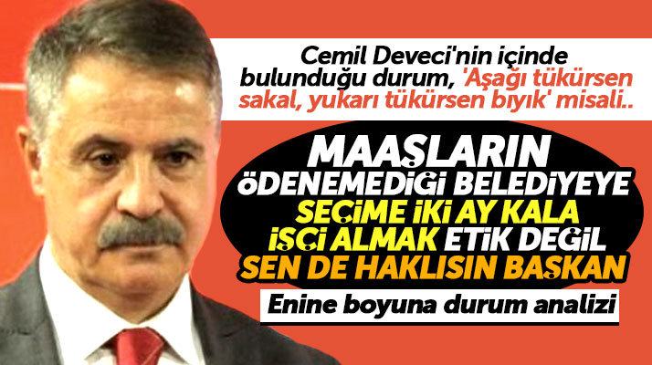 Atakum Belediyesinde çıkartılan işçiler ve Cemil Deveci'nin içinde bulunduğu durum