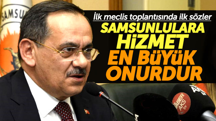 Mustafa Demir mecliste konuştu: Samsunlulara hizmet etmek en büyük onurdur