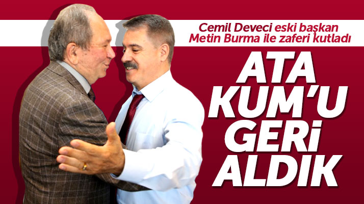 Atakum Belediye Başkanı Cemil Deveci, Metin Burma ile seçim zaferini kutladı