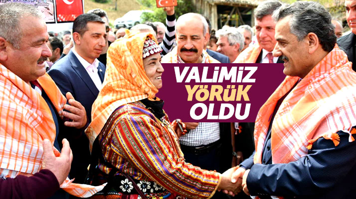 Samsun Valisi Kaymak, Vezirköprü'de Yörük şenliğine katıldı, Yörük Şalı taktı