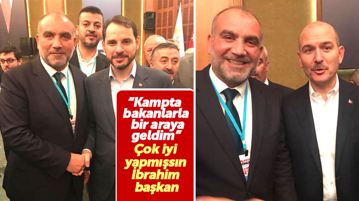 Canik Belediye Başkanı Sandıkçı Kızılcahamam kampında bakanlarla bir araya geldi