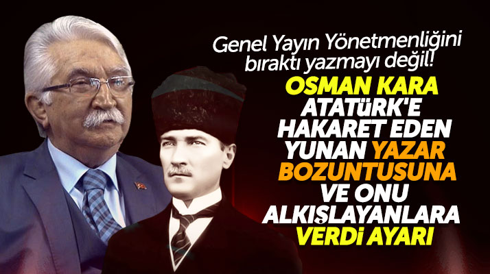 Samsun'da gazeteci Osman Kara'dan Atatürk'e hakaret eden yazar bozuntusuna tepki