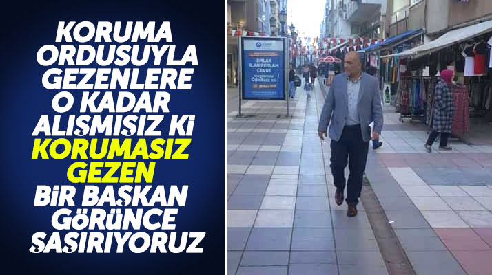 Samsun'da Canik Belediye Başkanı Sandıkçı yanında koruma olmadan esnafları ziyaret etti