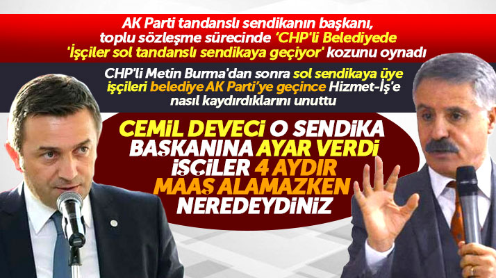 Atakum Belediye Başkanı Cemil Deveci, Hizmet-İş Sendikası Başkanına sert yanıt verdi