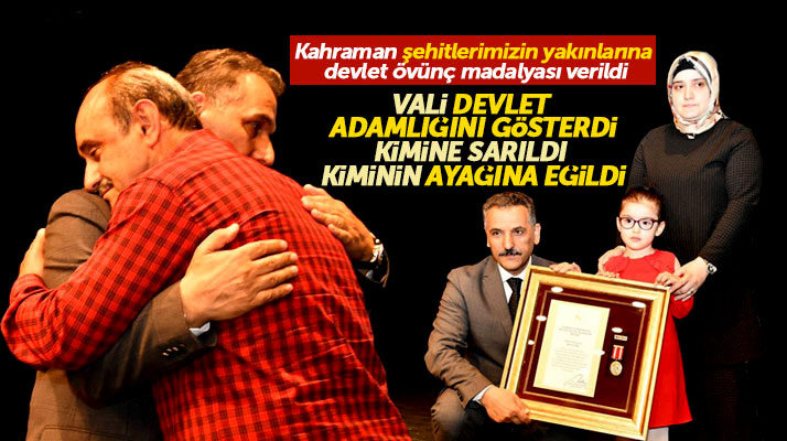 Samsun'da şehit yakınlarına devlet övünç madalyası teslim töreni düzenlendi