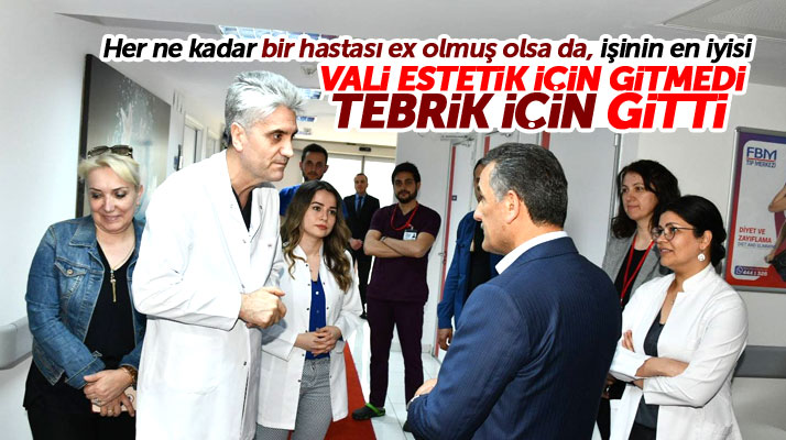 Samsun Valisi Kaymak'tan ünlü estetik cerrah Hayati Akbaş'a teşekkür ziyareti