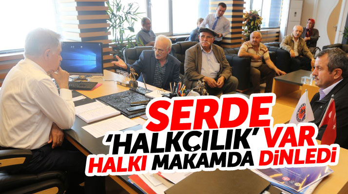 Samsun'da CHP'li Atakum Belediye Başkanı Deveci, Halk Gününde halkı makamında dinledi