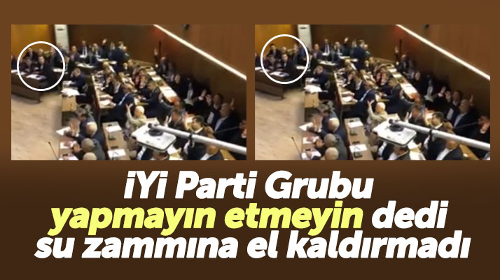 Samsun'da suya yüzde 25 zam oylamasına sadece İYİ Parti Grubu el kaldırmadı