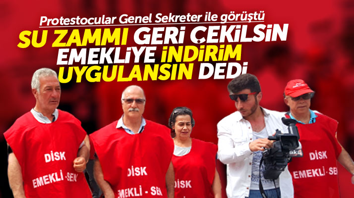Samsun'da su zammını protesto edenler Büyükşehir Genel Sekreteri ile görüştü