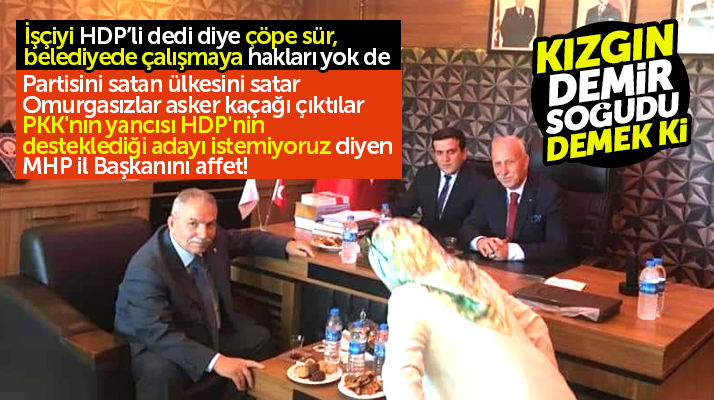 Necattin Demirtaş kendisine HDP'nin desteklediği aday diyen MHP İl Başkanını ziyaret etti