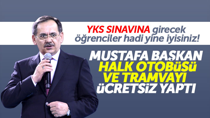 Samsun'da YKS sınavının yapılacağı günlerde otobüs ve tramvay öğrencilere ücretsiz olacak