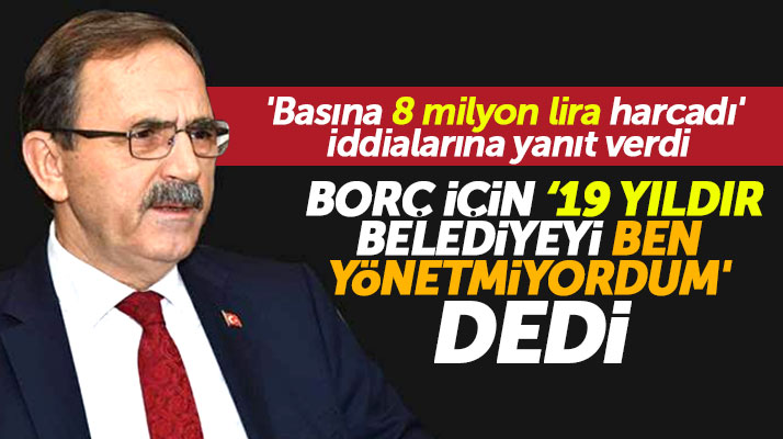 Zihni Şahin'den Yusuf Ziya Yılmaz'a borç göndermesi! 19 yıl belediyeyi ben yönetmedim