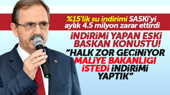 Zihni Şahin'den yüzde 15'lik su indirimi açıklaması! Maliye Bakanlığı istedi yaptık
