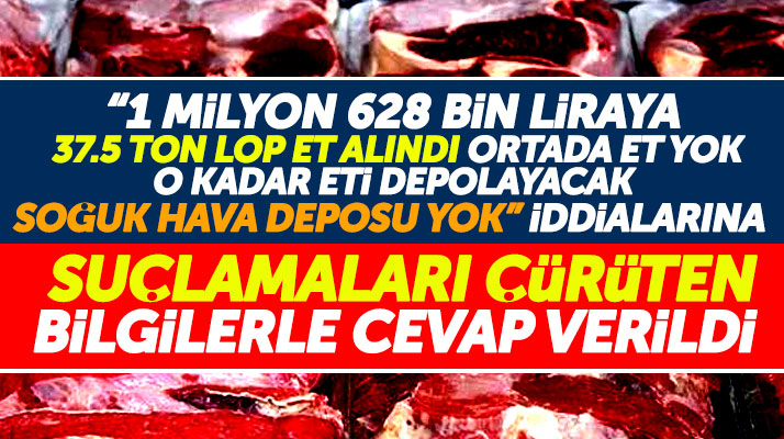 İshak Taşçı dönemi için gündeme gelen 37.5 ton et ile ilgili iddialara yanıt verildi