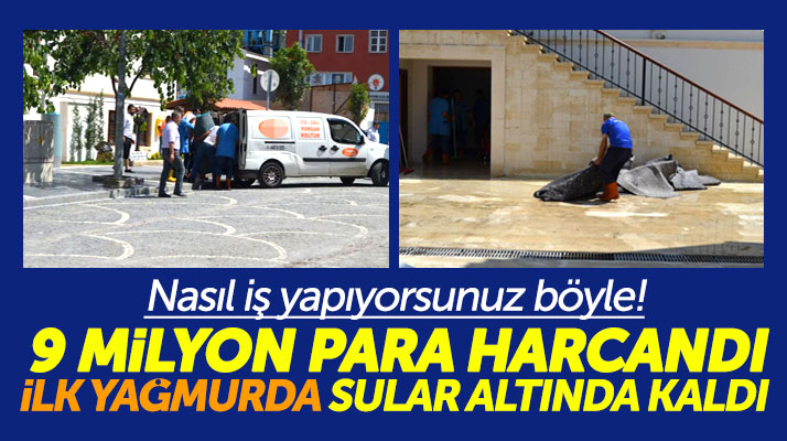 Samsun'da 9 milyon liraya restore edilen 250 yıllık camiyi ilk yağmurda su bastı