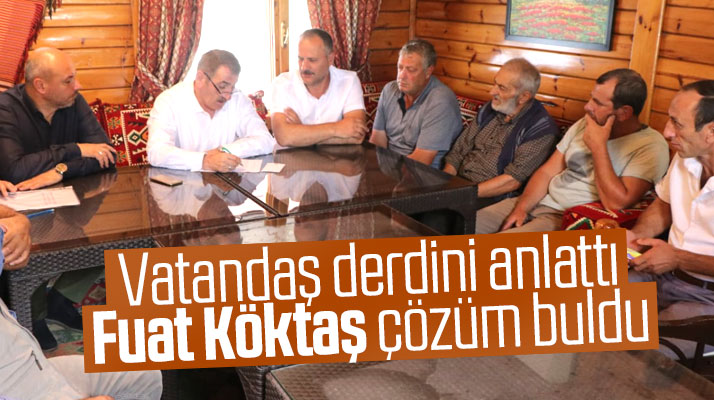 Samsun Milletvekili Fuat Köktaş, vatandaşları dinledi sorunlarına çözüm buldu