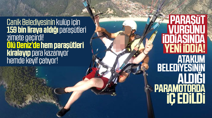 Samsun'da paraşüt vurgunu iddiasında yeni gelişme! Atakum Belediyesi de paramotor almış