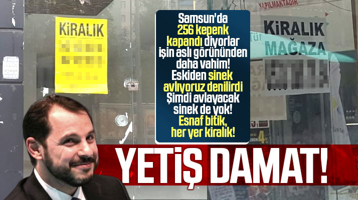 Samsun'da esnaf bir bir kepenk kapatıyor! Her yerde kiralık ilanları var
