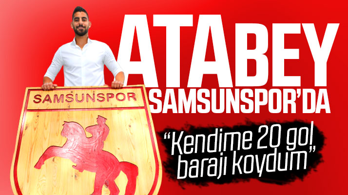 Yılport Samsunspor forvet oyuncu Atabey Çiçek'i renklerine bağladı