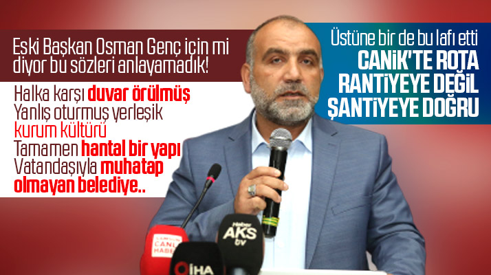 Canik İlçe Belediyesi Başkanı İbrahim Sandıkçı'dan manidar sözler