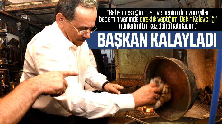 Samsun Büyükşehir Belediyesi Başkanı Mustafa Demir Ladik ilçesinde bakır kalayladı