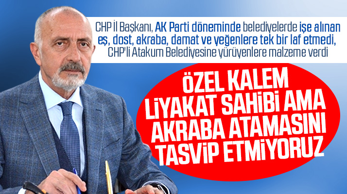 Samsun CHP İl Başkanı Kundak, Atakum Belediyesinde yeğen atamasını eleştirdi