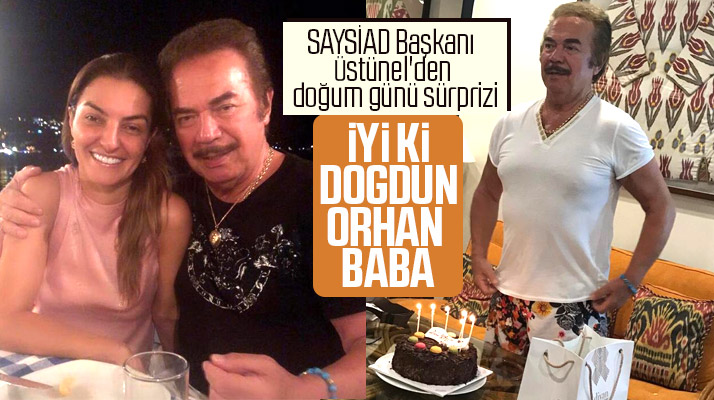Orhan Gencebay'a SAYSİAD Başkan Dağdelen'den sürpriz doğumu günü kutlaması