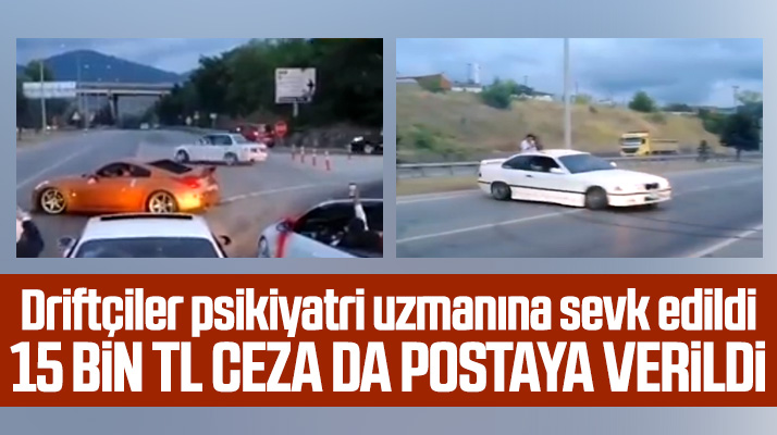 Samsun'da düğün konvoyunda yol keserek drift atan sürücülere 15 bin TL ceza uygulandı
