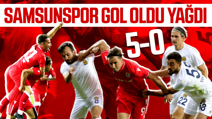Yılport Samsunspor Tarsus İdman Yurdu'na gol oldu yağdı 5-0