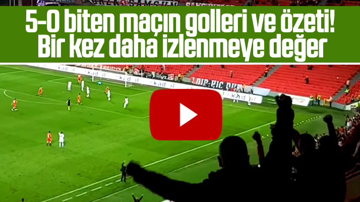 Yılport Samsunspor'un 5-0 kazandığı Tarsus İdman Yurdu maçının golleri ve özeti