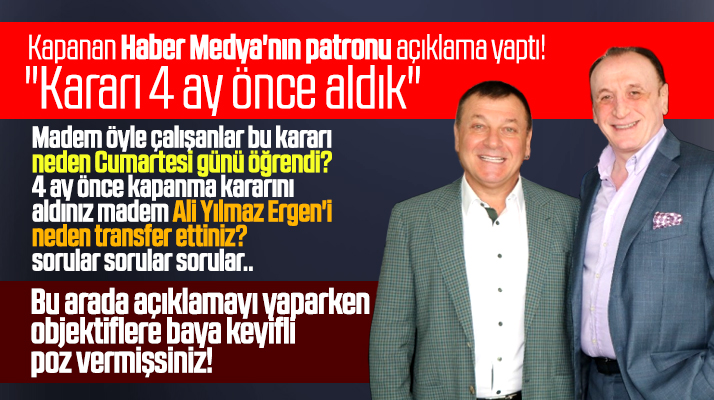 Samsun'da kapanan Haber Medya Grubunun patronu: Kararı 4 ay önce almıştık