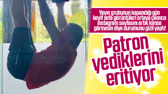 Samsun'da kapanan Haber Medya Grubunun patronu, kendini spora verdi