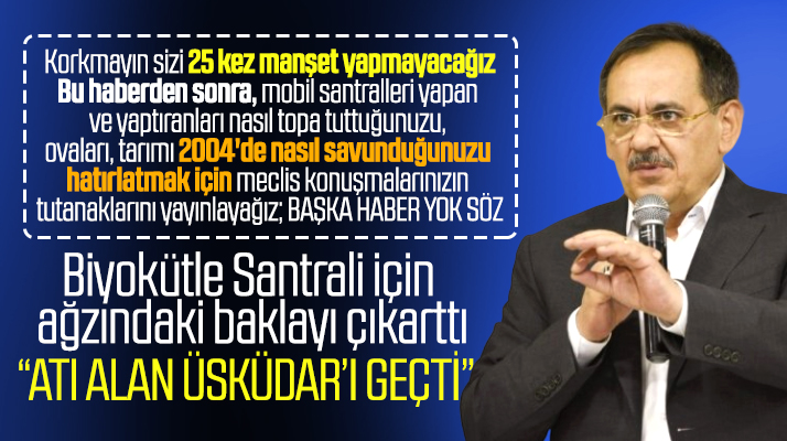Mustafa Demir'den Biyokütle Enerji Santrali yorumu: Atı alan Üsküdar'ı geçti