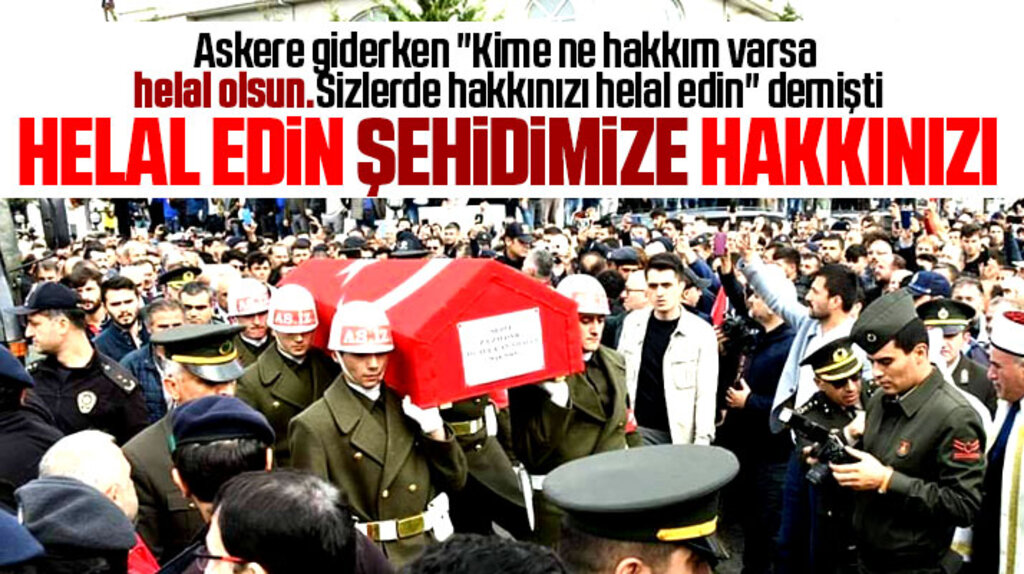 Samsun'un Bafra ilçesinde şehit uzman onbaşı Mutlu Can Meşeci'nin cenazesi toprağa verildi