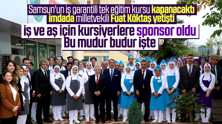 Fuat Köktaş kursiyerlere sponsor oldu MEMGE'nin kapanmasını engelledi