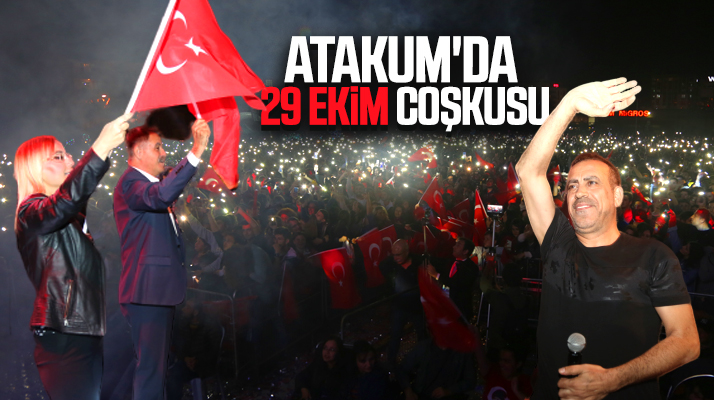 Samsun'un Atakum ilçesinde 29 Ekim Cumhuriyet coşkusu Haluk Levent ile yaşandı
