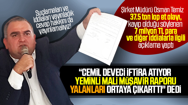 Atakum İmar İnşaat Şirketi Müdürü Osman Temiz iddialara belgelerle yanıt verdi