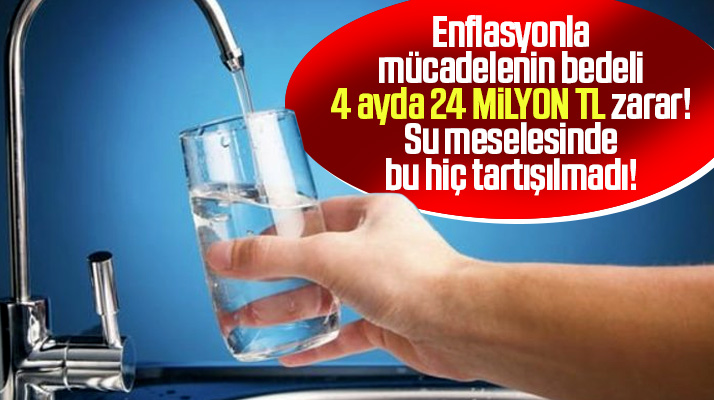Samsun'da yüzde 15'lik su indiriminde 4 ayda 24 milyon TL zarar edildi