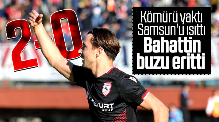 Yılport Samsunspor Zonguldak Kömürspor'u Bahattin Köse'nin golleri ile 2-0 yendi