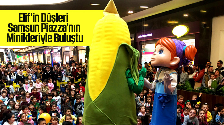 Piazza AVM'de TRT Çocuk kanalının çizgi film karekteri Elif minik hayranları ile buluştu