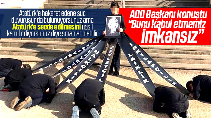Samsun ADD Şubesi Başkanı Özkefeli Atatürk'e secde görüntülerini kınadı