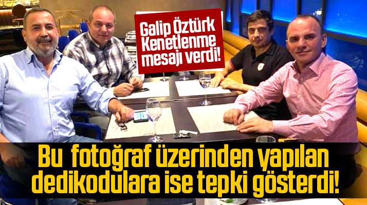 Galip Öztürk, İsmail Uyanık ile çekindiği fotoğraf ile ilgili açıklama yaptı
