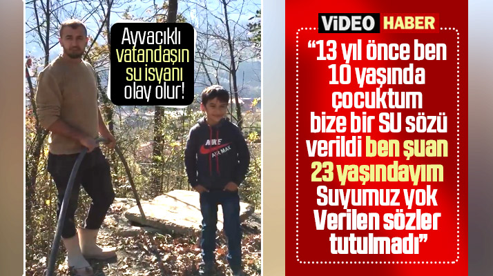 Samsun'da Ayvacıklı vatandaş su isyanını çektiği video ile anlattı