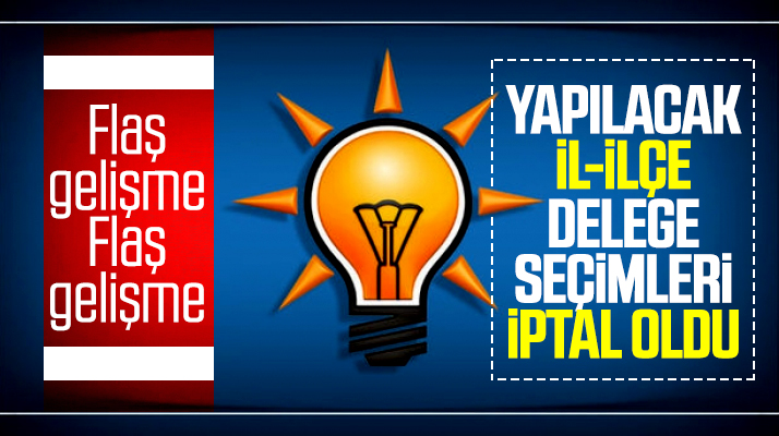 Samsun AK Parti'de tüm İlçe delege seçimleri iptal edilerek durduruldu