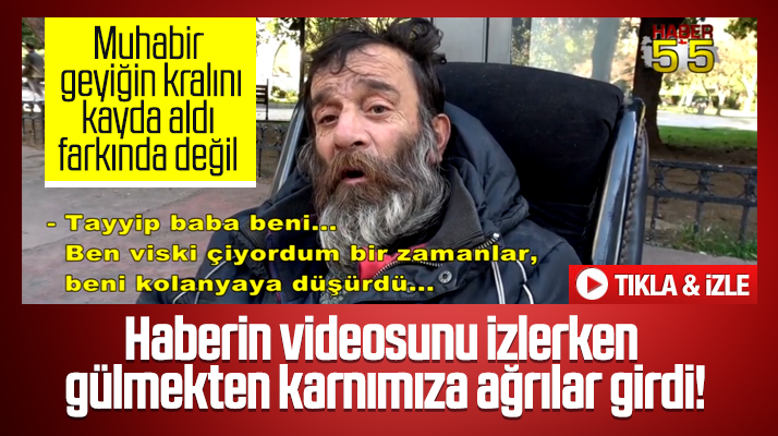Samsun Anıt Park'ta alkoliklerin haber videosu izleyenleri gülme krizine soktu